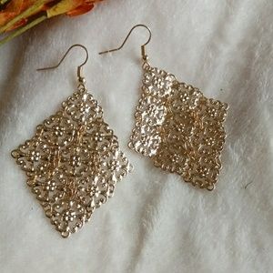 COPY - Gold Filigree Earrings
